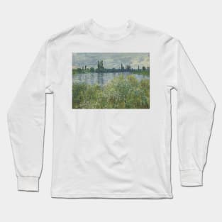 Banks of the Seine, Vetheuil by Claude Monet Long Sleeve T-Shirt